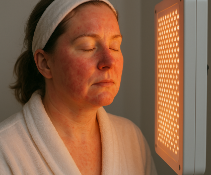 red light therapy for rosacea
